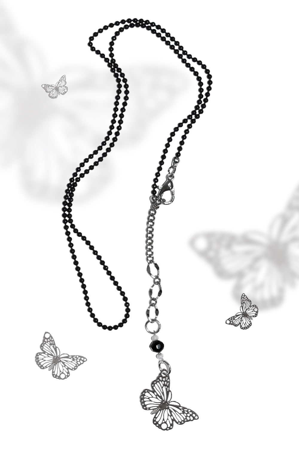 butterfly beads necklace