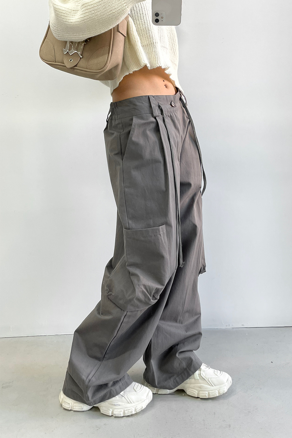 more long cargo pants (2colors)