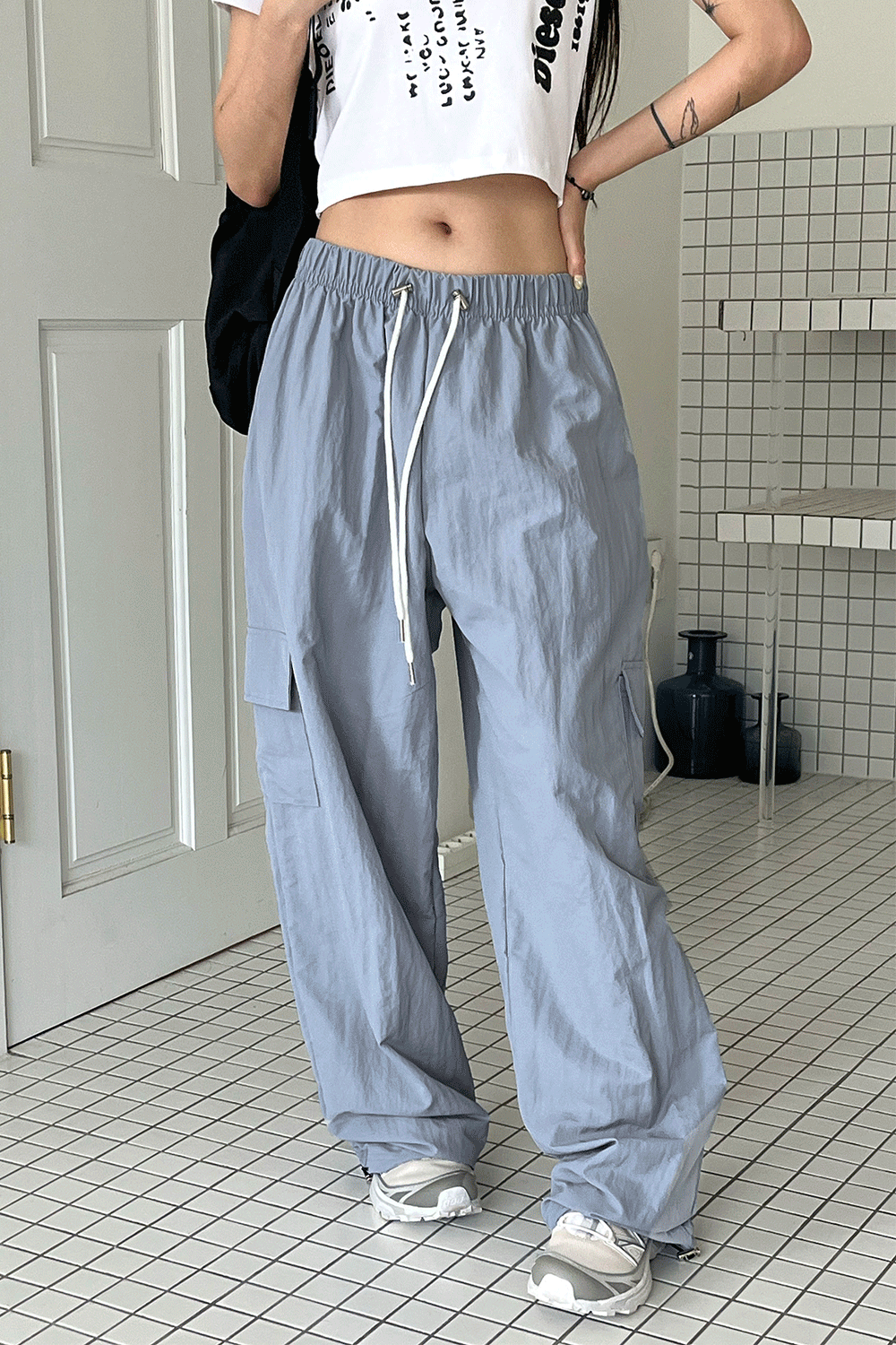 offer nylon cargo pants (6colors)
