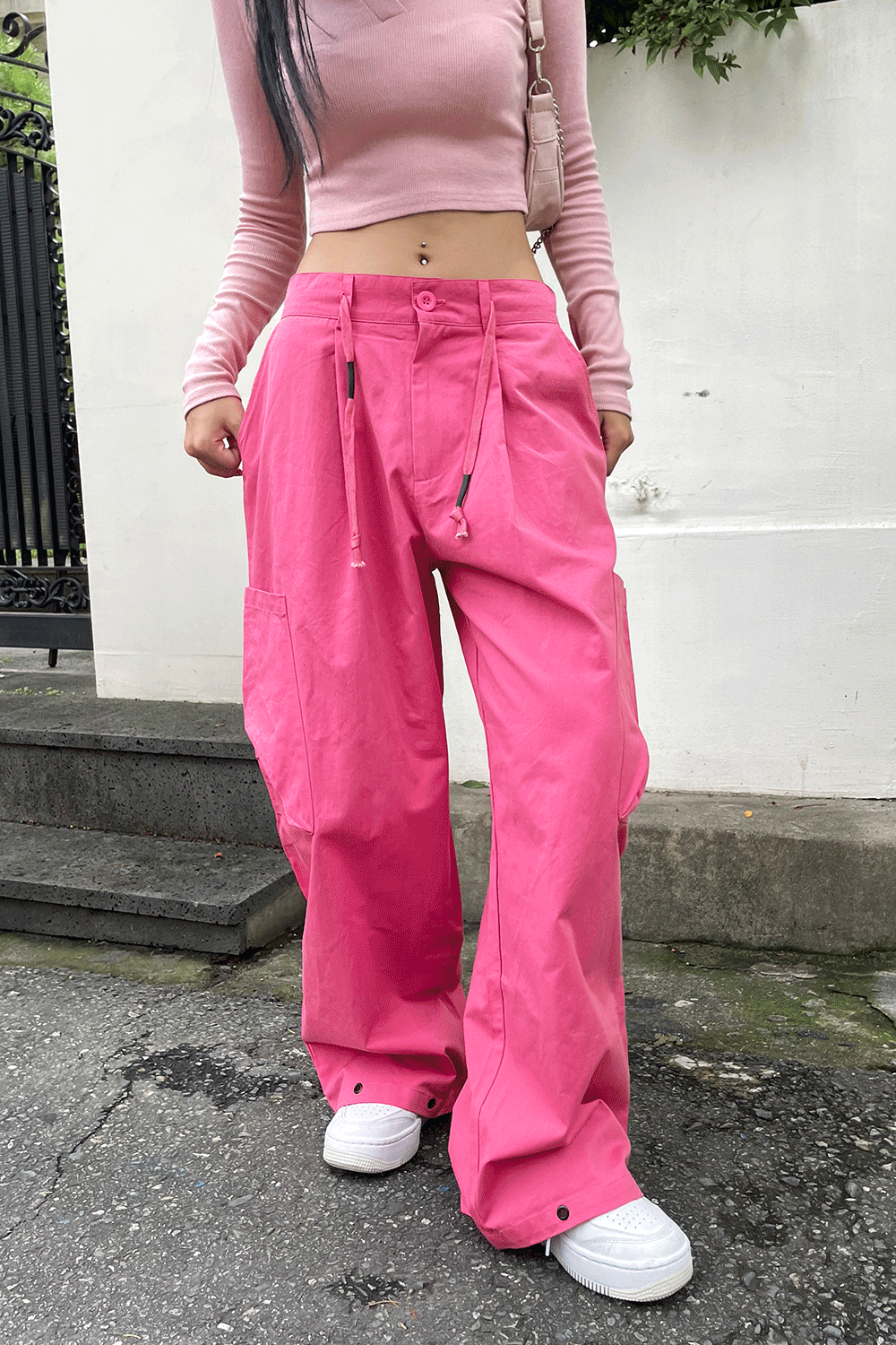 hot wide cargo pants (3colors)